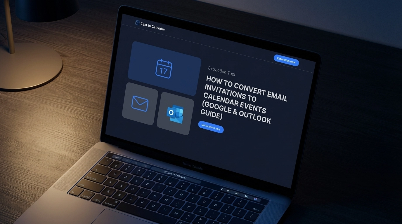 How to Convert Email Invitations to Calendar Events (Google & Outlook Guide)