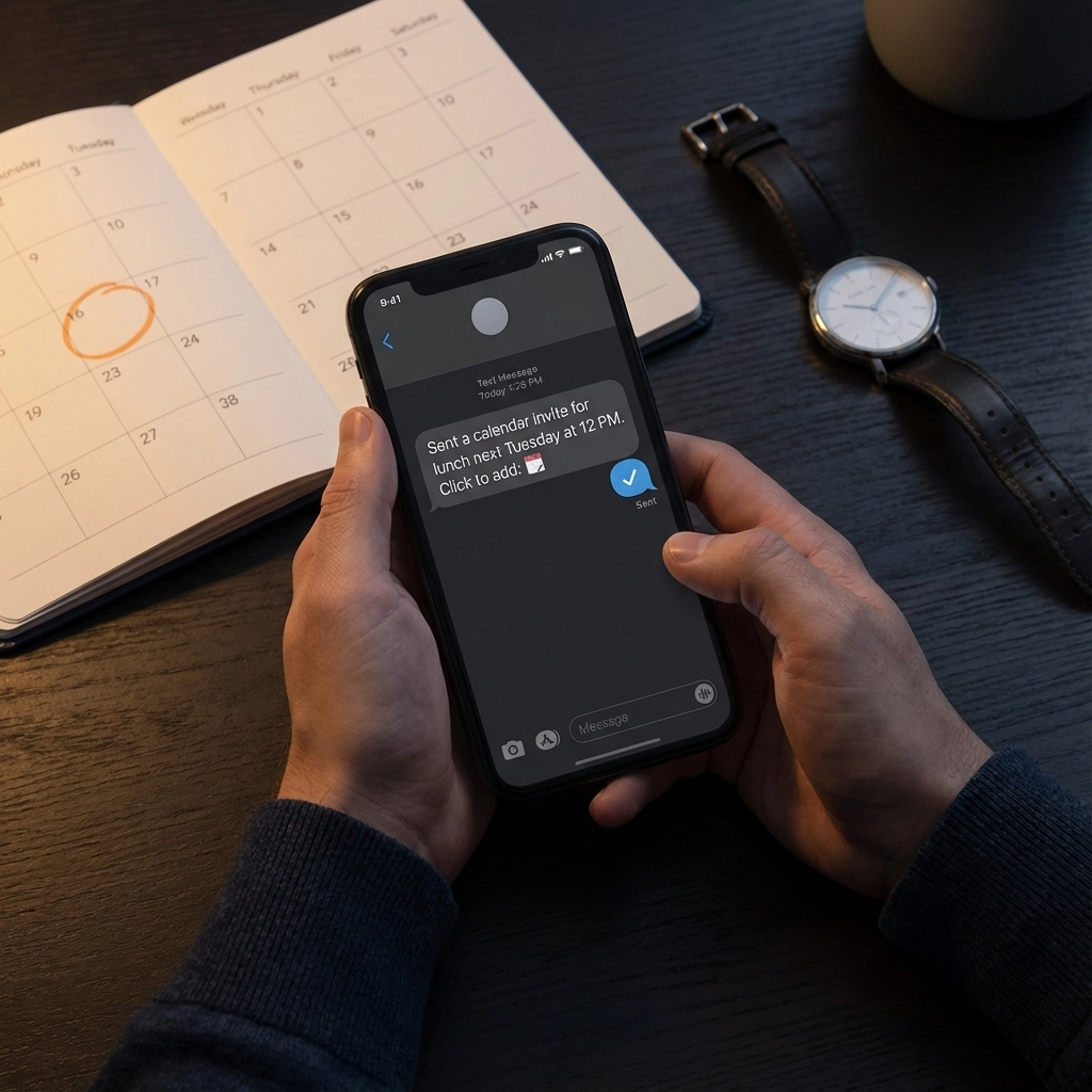 How to Send Calendar Invites with a Simple Text Message
