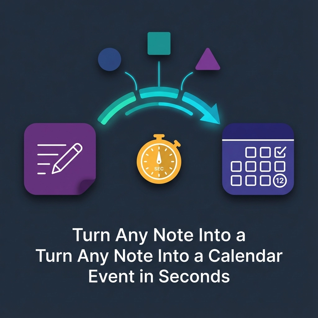 Turn Any Note Into a Calendar Event in Seconds