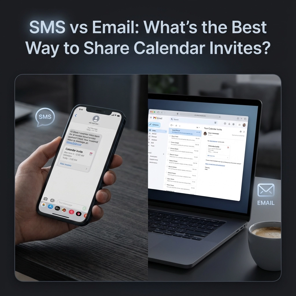 SMS vs Email: What's the Best Way to Share Calendar Invites?